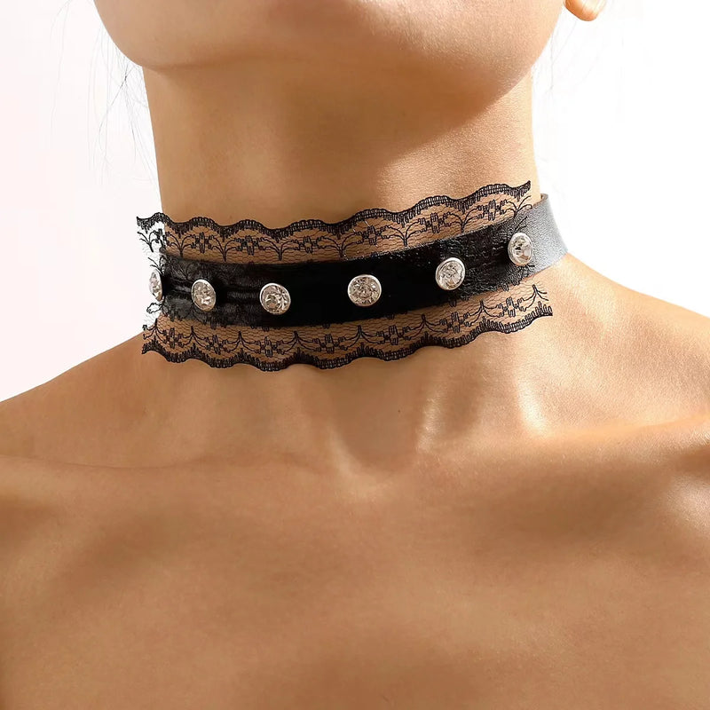 Sweet Style Lace Collar Choker Necklace for Women