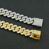 Iced Out Cuban Link Chain Bracelet Rhinestone Hip Hop Miami Bling