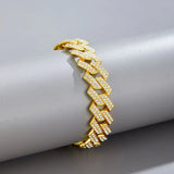Hip Hop Silver 16mm Prong Miami Cuban Link Chain Necklace For Women