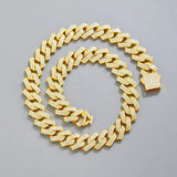 Hip Hop Silver 16mm Prong Miami Cuban Link Chain Necklace For Women