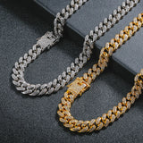 Hip Hop Cuban Chain with CZ Inlay Men's Necklace