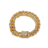Hip Hop Cuban Chain with CZ Inlay Men's Necklace
