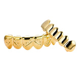 Hip Hop Teeth Grillz Set Top Bottom Silver Tooth Caps Dental Jewelry