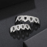 Hip Hop Iced Out Bling Grillz Set CZ Micro Pave Top