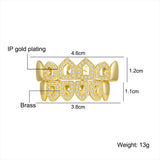 Hip Hop Iced Out Bling Grillz Set CZ Micro Pave Top