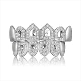 Hip Hop Iced Out Bling Grillz Set CZ Micro Pave Top