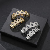 Hip Hop Iced Out Bling Grillz Set CZ Micro Pave Top