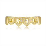 Hip Hop Iced Out Bling Grillz Set CZ Micro Pave Top