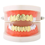 Hip Hop Teeth Grillz Cross Texture Grills Dental Mouth Punk Tooth Caps