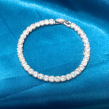 Hip Hop Tennis Bracelet Men CZ 4mm Iced Out Streetwear Jewelry
