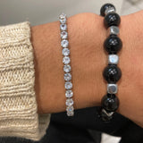 Hip Hop Tennis Bracelet Men CZ 4mm Iced Out Streetwear Jewelry