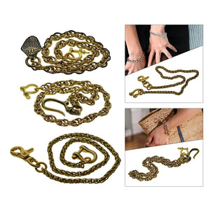 Hip Hop Wallet Chain with Clasp, Biker Trucker Keychain