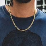 Men's Stainless Steel Cuban Link Necklace Hip Hop Choker 3/5/7/9MM