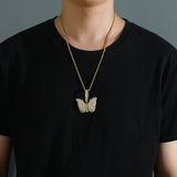 Hip Hop Zircon Pendant Brass CZ Necklace CN413