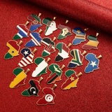 Hip-hop Africa Map Pendant Necklace Jewelry