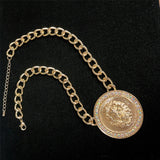 Cuban Link Chains Bar Necklace Lion Head Charms Iced Out Pendant Necklace