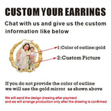 Custom Hip-hop Trapezium Acrylic Earrings