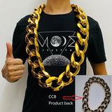 Hip-hop Exaggerated Plastic Necklace Props Big Chain Local Tyrants