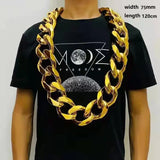 Hip-hop Exaggerated Plastic Necklace Props Big Chain Local Tyrants