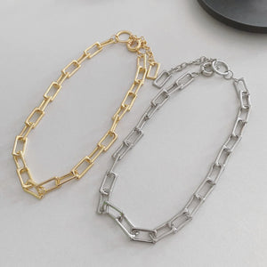 Hip-hop Metal Chain Cuban Necklace for Woman Man