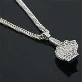Hip-hop Middle Finger Pendant Necklace Men's Alloy Jewelry