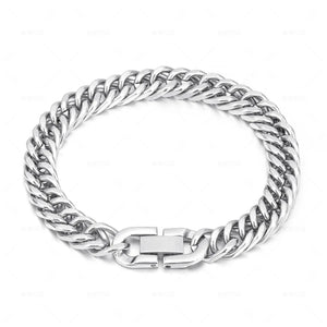 Hip-hop Style Titanium Link Chain Bracelet for Men