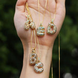 Hip Hop Rainbow CZ Crystal Pendant Necklace for Women