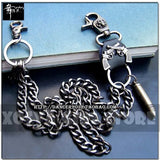 Hip Hop Punk Skull Metal Pants Chain Wallet Key Chain DR02