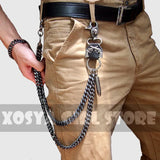 Hip Hop Punk Skull Metal Pants Chain Wallet Key Chain DR02