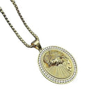 Hip-hop Religious Figure Ornament Stainless Steel Cross Pendant
