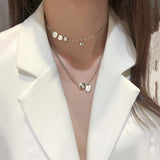 HipHop 925 Silver Heart Letter Charm Pendant Necklace For Women