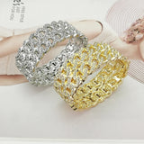 HipHop Cuban Chain African Bracelets Rhinestone Cuff Bangles Jewelry