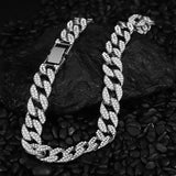 Men Chain 16/18/20/24''  Iced Cuban Link Chain Necklace Bling Jewelry