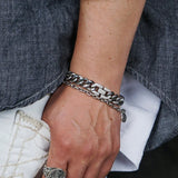 Stainless Steel Hiphop Chain Bracelet for Men