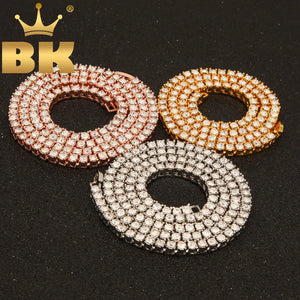 Hiphop Choker Bling Iced Out Rhinestones Necklace For Men 3mm 4mm 5mm