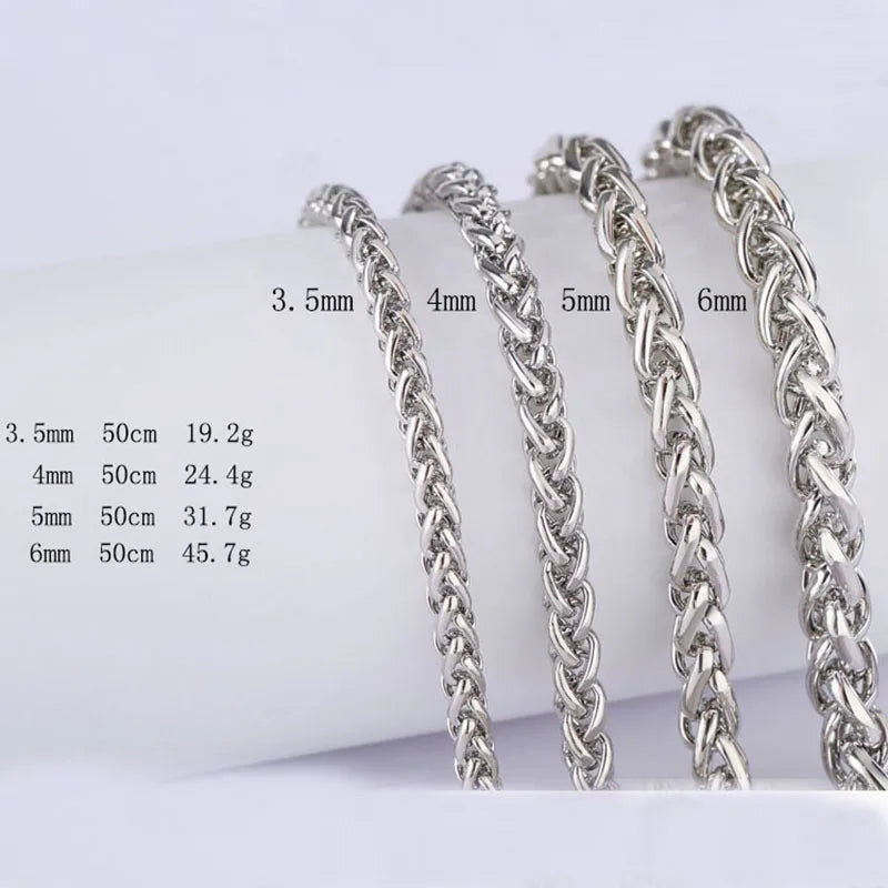Hiphop Silver Stainless Steel Dragon Keel Link Chain Necklace For Men