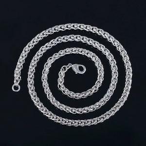 Hiphop Silver Stainless Steel Dragon Keel Link Chain Necklace For Men