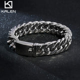 Hiphop Jewelry Chain Biker Men Link Width Steel Bracelet 15mm