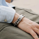 Hiphop Jewelry Chain Biker Men Link Width Steel Bracelet 15mm