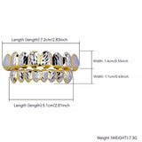 Hip Hop Teeth Cover Double 8 with Flower