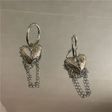 Vintage Peach Heart Earrings Women Ear Rings Jewelry