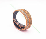 Hiphop Rock Biker Friendship Veg 2 Wraps Leather Engraved Craft Leather Bracelet