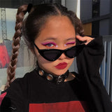 Hiphop Harajuku Punk Rok Necklace Round Hole PU Leather Choker
