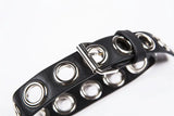 Hiphop Harajuku Punk Rok Necklace Round Hole PU Leather Choker