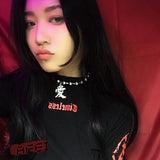 Harajuku Punk Rock Stainless Steel Love Necklace Choker