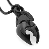 Hipper 316L Stainless Steel Helmet Pendant Necklace