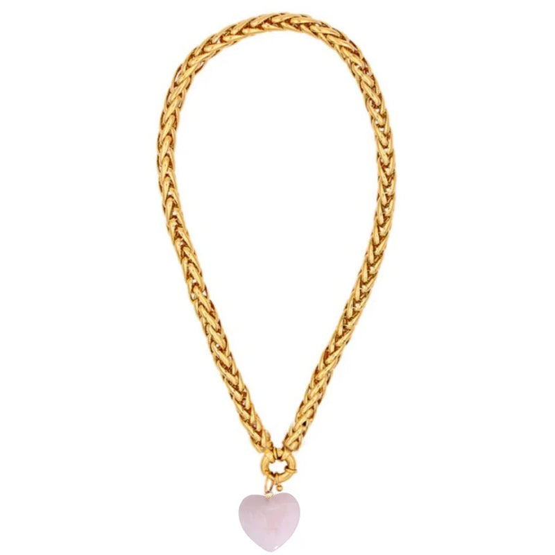 Hippie Love Pendant Metal Chain Necklace Evil Eye Charm Necklaces