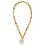 Hippie Love Pendant Metal Chain Necklace Evil Eye Charm Necklaces