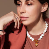 Hippie Love Pendant Metal Chain Necklace Evil Eye Charm Necklaces