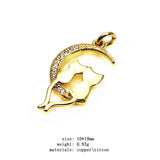 Hippocampus Horse Pendant Micro Zircon Snake Fish Charms DIY Earrings Necklace